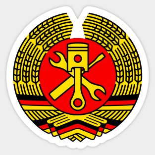 DDR workshop tuning coat of arms (colored) Sticker